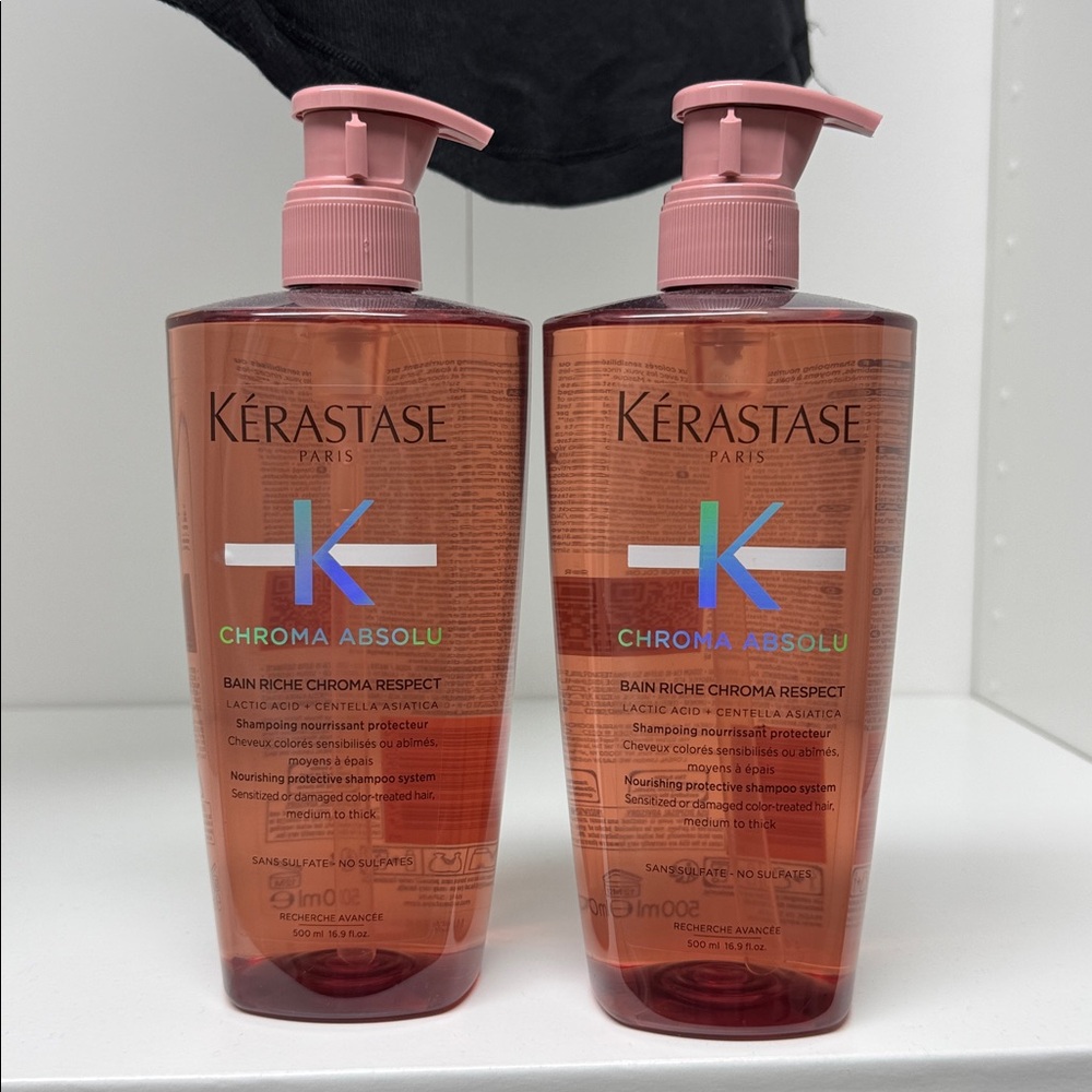 Two Kerastase Chroma Absolu Shampoo for Medium to Thick Hair - 500 mL each - Picture 2 of 2